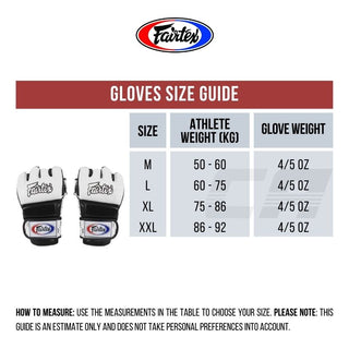 Gants MMA Fairtex 4 oz FGV17