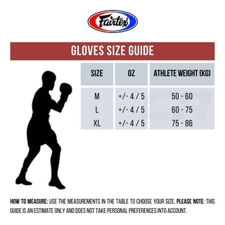 Gants de sac Fairtex TGO3 Rouge