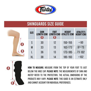 Protège-tibias Fairtex SP3 doublement rembourré avec protège-pieds