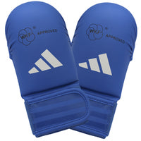 Gants de Karate-Kumite Adidas Rouge et bleu homologué WKF sans pouces