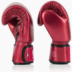 Guantoni Muay Thai Fairtex Metallic BGV22 Rosso