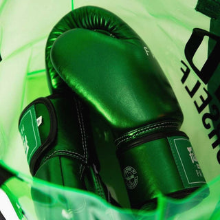 Guantoni Muay Thai Fairtex Metallic BGV22 Verde