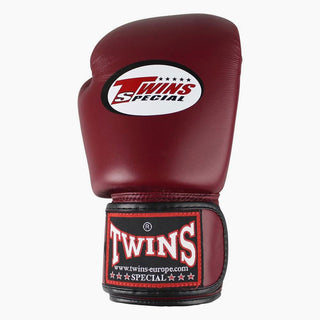 Gants de Muay Thai Twins Special BGVL3 Rouge vin