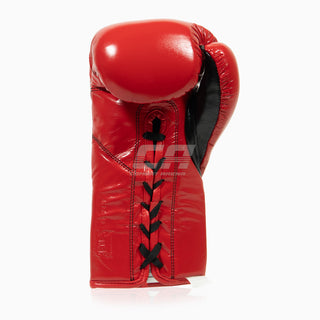 Gants de boxe Cleto Reyes Professionnel CB2 Rouge-Noir avec lacets 