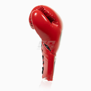 Gants de boxe Cleto Reyes Professionnel CB2 Rouge-Noir avec lacets 