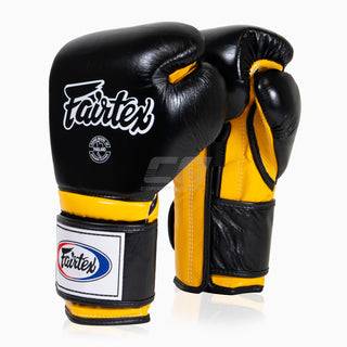 Gants de boxe Fairtex Style mexicain BGV9 Noir-Jaune