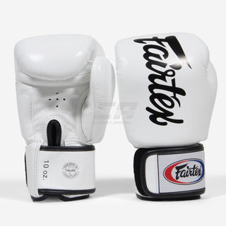 Gants de Muay Thai Fairtex BGV19 Deluxe Blanc