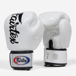 Gants de Muay Thai Fairtex BGV19 Deluxe Blanc