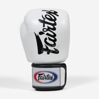 Gants de Muay Thai Fairtex BGV19 Deluxe Blanc