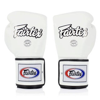 Gants de Muay Thai Fairtex BGV5 Super Sparring Blanc