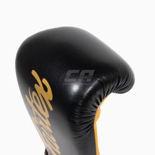 Gants de Muay Thai Fairtex Super Sparring BGV18 Noir-Or