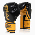 Gants de Muay Thai Fairtex Super Sparring BGV18 Noir-Or