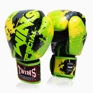 Gants de Muay Thai Twins Special FBGVL3 Candy Vert