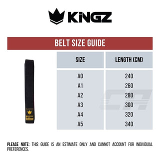 Ceinture BJJ Kingz Gold Label V2