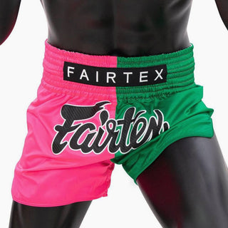 Pantaloncini kick-thai Fairtex BS1911 Rosa-Verde