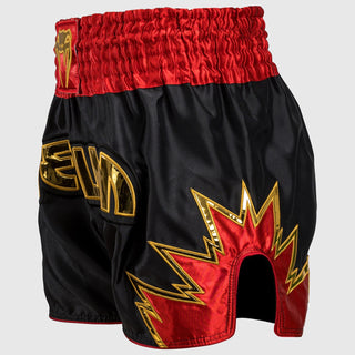 Pantaloncini kick-thai Venum Inferno Nero-oro-rosso-Combat Arena