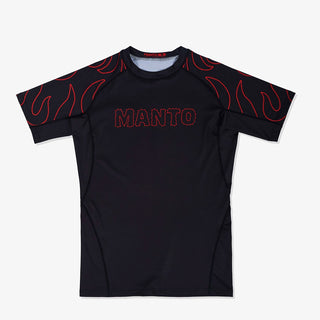 Rashguard Manto Cobra maniche corte Nero-Combat Arena