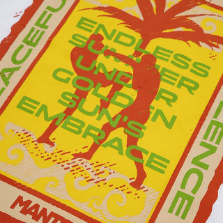 T-shirt Manto Endless Summer Bianco-Combat Arena