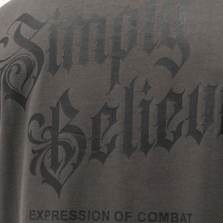 T-shirt Tapout Oversize Simply Believe Grigio-Combat Arena