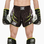 Pantaloncini kick-thai Leone Revo Fluo AB964F-Combat Arena