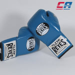 Gants de boxe Cleto Reyes Safetec CB4 Bleu-noir avec lacets